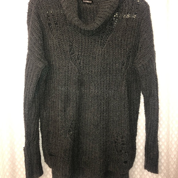 Express Sweaters - Distressed oversized sweater Express Sweaters - Distressed oversized sweater